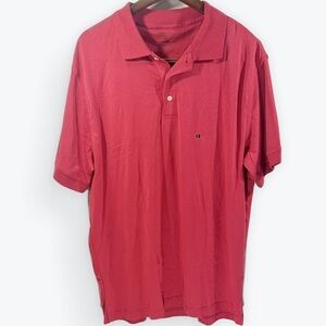 NWT Van Heusen Men's Polo Cotton Shirt in Bold Red Size Large